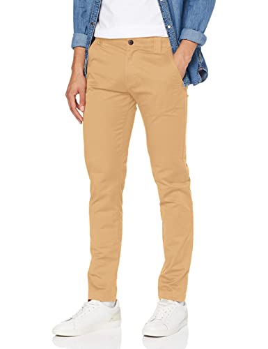 Tommy Jeans Herren Chinos TJM Scanton Chino Pant Slim Fit, Grün (Classic Khaki), 28W / 30L