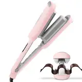 TYMO ROVY Welleneisen für haare, Lockenstab große Locken geeignet für Anfänger, Sofortiges Wellen, 32mm Ionen Keramik Hair Curler für Lange kurze Haare mit 4 Temperaturen LED-Anzeige, Anti-Verbrennung