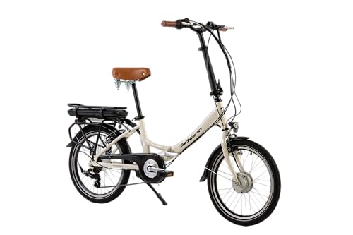 F.lli Schiano Unisex-Adult E-Star E-Bike, Antike weiß, 20 Zoll, Altweiss