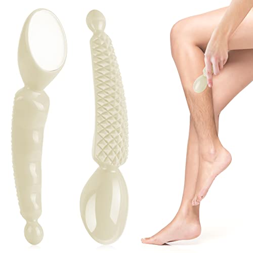 Crystal Haarentferner, Nano Hair Eraser Remover für Damen und Herren, Einfach zu Greifender Epilierer für Körper Beine Arme Rücken Peeling - Beige