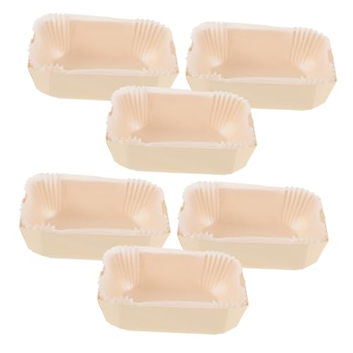 IMIKEYA 1 Satz Backformen aus Papier bäckerei holzbox Backwarengeschäft Kuchenkarton kuchenteller Kuchen Pfanne Kuchenform Antihaft-Toastform Brotschimmel Kastenformen zum Backen Khaki