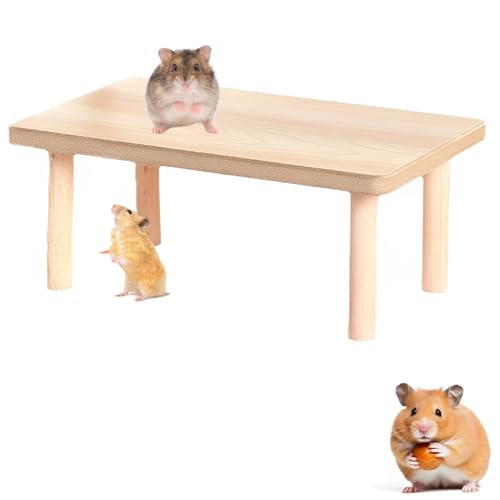 CPRNQY Hamster Plattform, Hamster Zubehör für Den Käfig, Hamsterplattform, Beißplattform für Hamsterheim Hamsterspielzeug Landschaftsbedarf Hamster Kletterplattform Eichhörnchen Schlafplattform