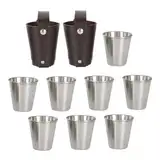 Ciieeo 1 Satz Weinglas Aus Edelstahl Campingbecher Aus Stahl Reisekaffeebecher Whisky-gläser Reisekaffeetassen Glasswear Trinkgläser Vintage Trinkgläser Whiskygläser Rostfreier Stahl