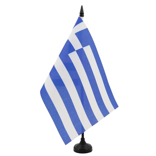 AZ FLAG - Tischflagge Griechenland - 21x14 cm - Griechische Tischfahne 14 x 21 Cm - Flaggen