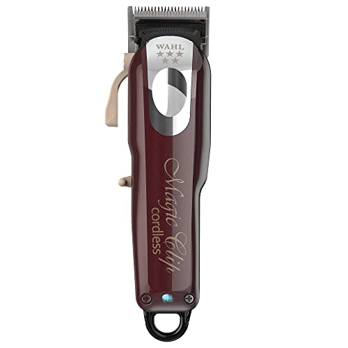 Wahl Cordless Magic Clip - Haarschneidemaschine für Blending, Rot