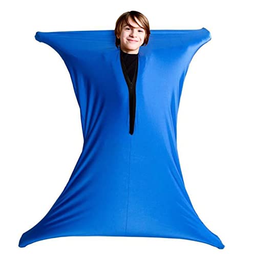 Runmeihe Sensory Body Sock für Kinder, 47"x27" Ganzkörper Wrap Stretch Body Sox zur Entlastung von Stress für Kinder mit Autismus, Angst (Höhe 114-137CM)