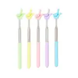 Teleskop Lehrer Zeiger,5 PCS Ausziehbarer Zeigestab aus Edelstahl Ausziehbar Lehrzeiger Hand Zeiger Finger Zeigestock für Klassenzimmer Präsentation Lehrerhilfen Telescopic Teachers Pointer