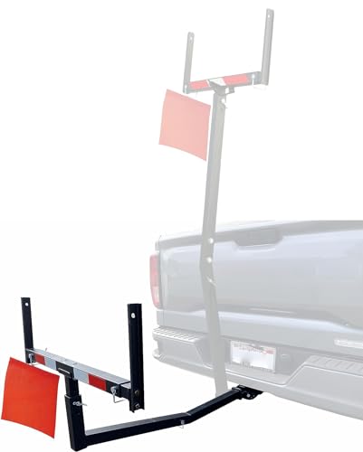 MAXXHAUL 70231 Anhängerkupplung-Halterung, Pick Up Truck-Bettverlängerung für Leiter, Rack, Kanu, Kajak, Lange Rohre und Holz, schwarz, 94 x 48,3 x 7,6 cm