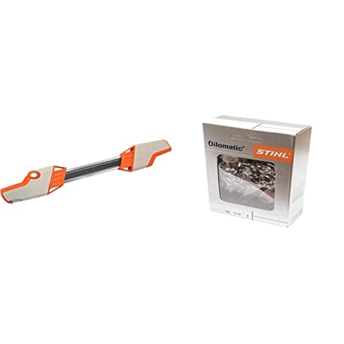 Stihl 2 In 1 1/4%22 p Feilenhalter, weiß-orange, 5605 750 4306 & 101186921 PICCO MICRO 71PM3 3670/72 Ersatzkette, Länge 35cm