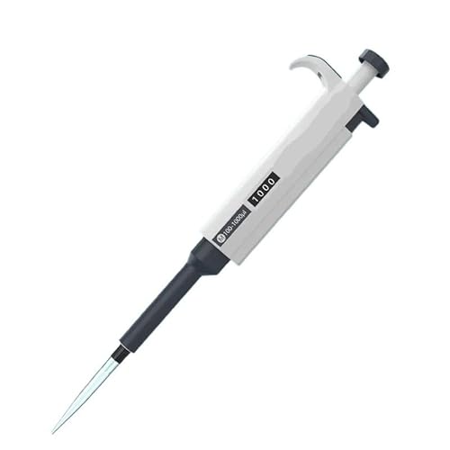 Pipette, Mikropipette Labor Automatische Pipette Digitale einstellbare Kunststoffpipette Chemielaborausrüstung mit Pipettenspitzen,Pumpe arbeiten leise(10-100ul)
