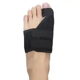 Hallux Valgus Korrektur Schiene für Linderung von Großzehenschmerzen und zur Ausrichtung der Zehen Hallux Valgus Bandage für Herren und Damen Schutz der großen Zehe (Schwarz, Links)