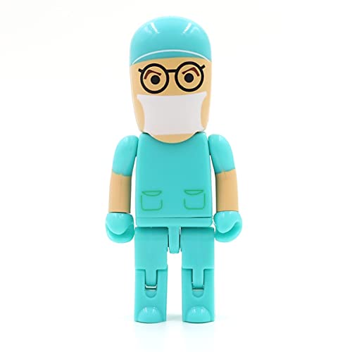 Ulticool - Arzt Krankenhaus Operation 16 GB USB Flash Pen Drive - Doctor Hospital Memory Stick Daten Aufbewahrung - Speicherstick - Weiß Blau