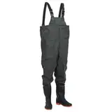 vidaXL Wathose mit Stiefeln, Anglerhose Wasserfest Verstellbar, Angelhose für Angler Jäger Landwirte, Teichhose, Dunkelgrün Größe 39