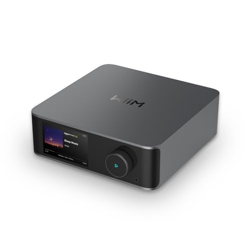 WiiM Ultra Multiroom Music Streamer | Kompatibel mit Chromecast, Alexa | Stream Spotify, Amazon Music, Tidal | 3,5“ Touch Display, HDMI, Sprachsteuerung | Inklusive Fernbedienung | Space Grau