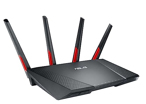 Asus DSL-AC68VG VOIP Modem Router (DE-Version, WiFi 5 AC2300 MU-MIMO, Anrufbeantworter, Gigabit LAN, AiProtection, Dual-Core CPU, Multifunktion USB 3.0)