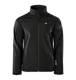 martes Mens Metin, 94% Polyester und 6% Elasthan, Wasserdicht, Softshelljacke Funktionsjacke Regenjacke Winddichte Atmungsaktiv Sport Wandern, Schwarz, L