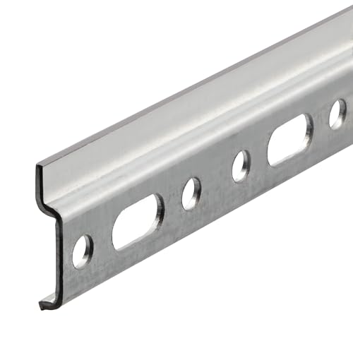 Gedotec Wandschiene Küchenschrank Schrankaufhänger Aufhängeschiene - Oberschrank | Länge 1250 mm | Stahl verzinkt | Montageschiene für Hänge-Schränke | 1 Stück - Hänge-Schiene Metall zum Schrauben