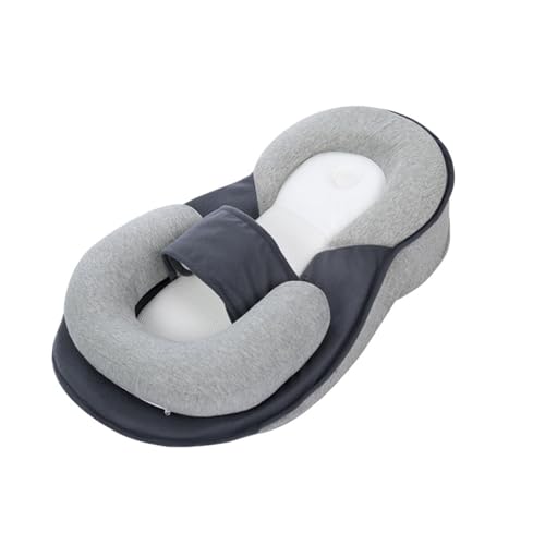 Tivezlor Babykeil für Schlafkissen, Memory Foam-Stützkissen für Säuglinge zur Reduzierung von Spucken, Reflux-Stillkissen aus atmungsaktivem Stoff