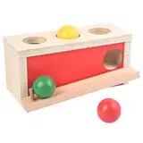 Smartwo Montessori Spielzeug ab 1 Jahr, Baby Holzspielzeug ab 9 Monate, Objektpermanenz Box für Baby 12-18 Monate, Motorikspielzeug für frühe Entwicklung, Geschenk für Mädchen & Jungen