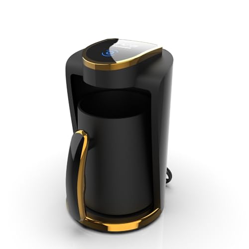 İnca IKM-01 Türkische Kaffeemaschine Automatisch | Türk Kahve Makinesi | 250ml (1-4 Tassen) | 400W | Überlaufschutz & Trockengehschutz | Edelstahlheizplatte | Modernes Design | Für Perfekten Mokka