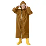 Regenponcho Unisex Kinder Faltbare Regen Funktions-Jacke Regenmantel Regenbekleidung Regenjacke Wind-und Wasserdicht Wiederverwendbar Regencape mit Kapuze & Rucksackabdeckung für Mädchen Jungen