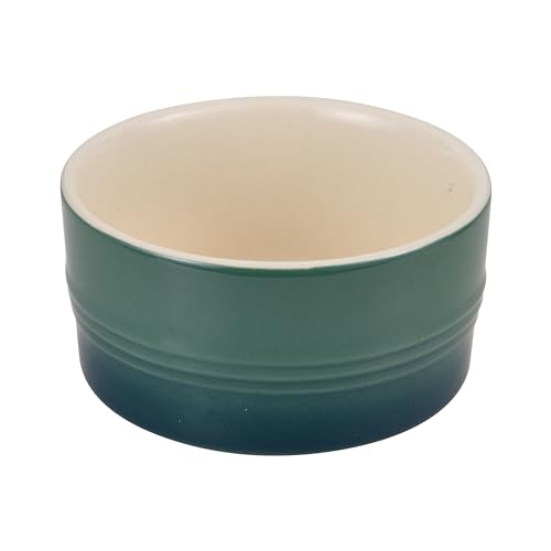 BERGNER E Xcalibur - Set of 2 Ramequin de Gres Antiadherent Green - 250 ML - Made in GRES - Very Durable Classic Cuenca - Suitable for Dishwasher and Oven