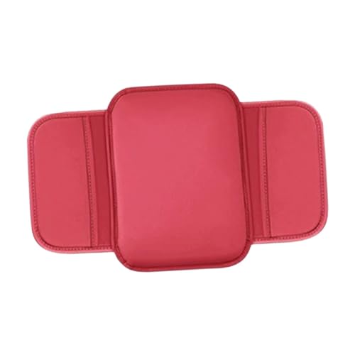 BaotyJie Autozentrum Konsoleabdeckung, Armruhekissen, Autoarmlehneabdeckung, Armlehnenlagerbox für LKW -SUV, Rot