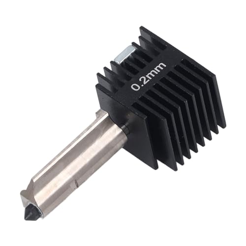 Hotend-Montagesatz, Bambu Labs Hotend-Extruder-Ersatz mit Abnehmbarer 0,2-mm- oder 0,4-mm-Düse aus Gehärtetem Stahl, für Bambu Lab A1 oder A1 Mini 3D-Drucker (0,2 mm)