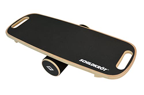 Schildkröt WoodenBalance Board aus Echtholz, rutschfeste Oberfläche, inklusive Anleitung, im Farbkarton, 960243