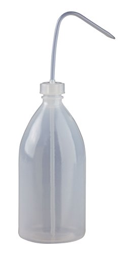 Spritzflaschen 3 x 1000ml rund natur aus LDPE inkl. Schraubverschluss mit Steigrohr, Laborflasche, Enghals, Dosierflasche, Kunststoffflasche, Plastikflaschen, Enghalsflaschen *