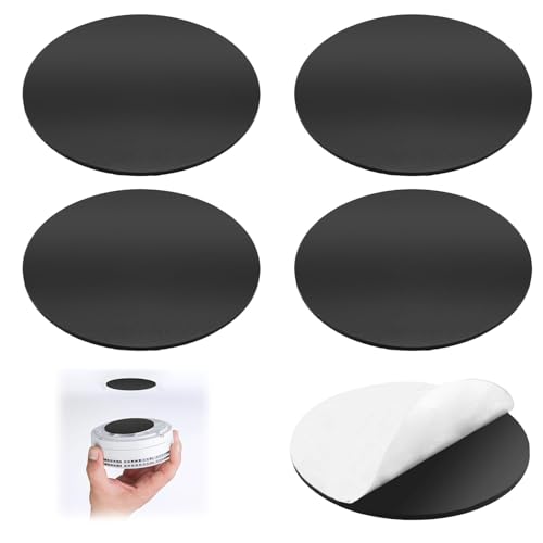 Rauchmelder Halterung-Klebepads Magnetische Rauchmelder-Selbstklebende Magnetpads für Feuermelder und Gasmelder, Klebepads mit Magnetbefestigung, Starke Magnete, Einfache Montage ohne Bohren, 5er Se