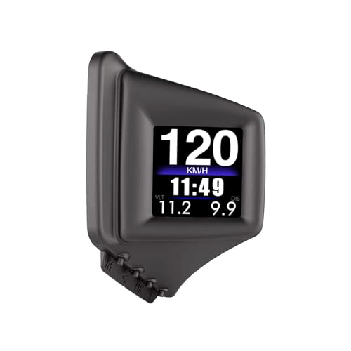 AMROOLOO Car Head-up Display Rotating Screen In-Car Instrument Driving Data GPS Speedometer OBD Suitable for All Cars