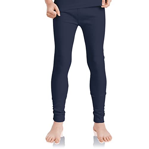 MT Kinder Ski- & Thermohose - Winter Unterwäsche lang für Jungen und Mädchen - Navy 158-164