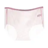 Unterwäsche Damen Set sexy Schritt, niedriger Taille, Nahtloser Mesh-Unterwäsche Damen Unterwäsche (RD, L)