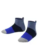 FALKE Unisex Kinder Hausschuh-Socken Colour Block K HP Baumwolle rutschhemmende Noppen 1 Paar, Blau (Denim 6666), 23-26