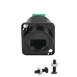 QIANRENON RJ45 Panel Mount Adapter CAT6 RJ45 8P8C Buchse auf PCB Schweißen Anschlüsse，XLR Panel/D-Typ Panel Mount, Für DIY Netzwerk Prüfung