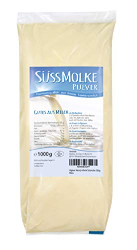 Allgäuer Naturprodukte Süßmolke 1000g – Natürliches Molkepulver für Drinks, Backen, Kochen & Beauty-Anwendungen – Vielseitig & Hochwertig