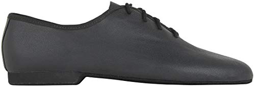 Rumpf Schuhe Jazz Basic I 1260 Tanzschuhe aus Leder, Jazz Swing Ballett Lindy Hop SG Sport Fitness Yoga Pro, Schwarz - Schwarz - Größe: EU 39