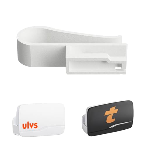 Telepeage Windschutzscheibenhalterung – für Ulys – für Bip & Go – Mautsteuerung – Autobahn selbstklebend – Badge Befestigung Telepeage Slim – Klemmsystem an der Sonnenblende
