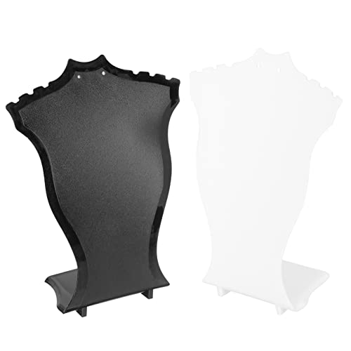 WRITWAA Halskettenständer - 2 Stück Acrylbüstenständer Für Schmuck Oder Geschäfte