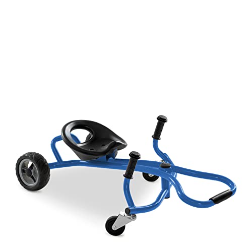 hauck Twist-it Funfahrzeug für Kinder ab 4 Jahren bis 50 kg, Drift Scooter mit Verstellbarem Schalensitz, EVA Hinterräder, 360° Vorderräder, Rutschfeste Griffe & Fußablage (Blue)