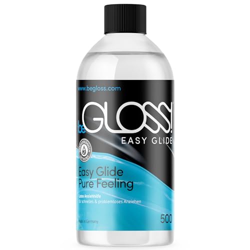 beGLOSS Easy Glide 500 - Silicon Latex Dressing ÖL Anziehhilfe für Gummi & Latex Kleidung