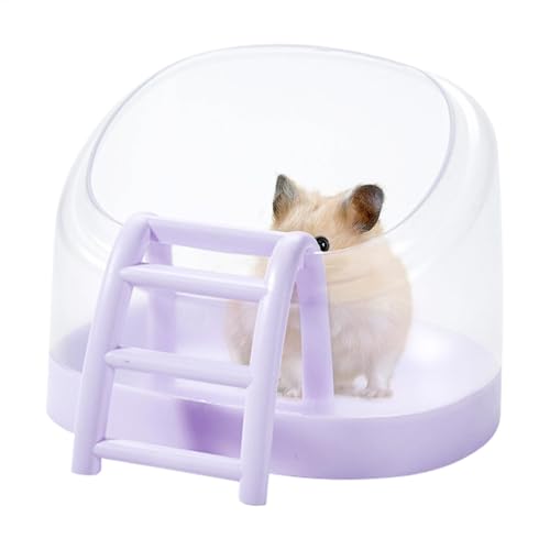 Hamstertoilette - Hamster Sand Badezimmer, Anti-Rutsch Hamster Badezimmer Sandbad Behälter | Sandbadebox mit Leiter für Kleintiere
