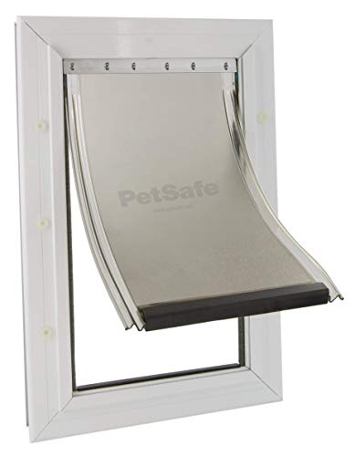 PetSafe Staywell Aluminium Hundeklappe, Langlebiger Aluminium-Rahmen, Magnetverschluss, Für Hunde bis 100 kg, Größe XL