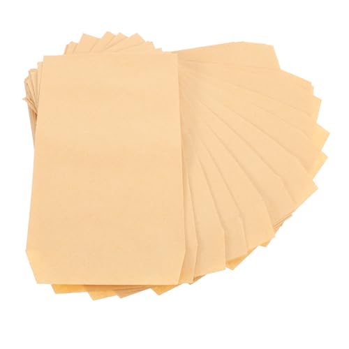 DOITOOL 100 Stück Postsack Umschläge Mailer Poly Büro Code Registrieren App Geldumschlag Bargeldfüllung Geldfächer Budgettaschen Tragbar Kasse Notizen Selbst Papier Khaki