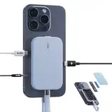 PULWTOP M2 2230 SSD Gehäuse mit Magnetic für iPhone 16 15 Pro Max ProRes & Laptops, USB 3.2 Externes SSD Gehäuse Adapter für M.2 2230/2242/2260/2280 NVMe&SATA M Key/M+B Key SSD(SSD nicht enthalten)