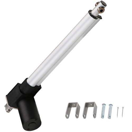 Jvnvlki Linearantrieb DC 24V 6000N 300mm Linearmotor Linear Actuator Lineartechnik-Aktuatoren für Medizinische,Automobil, Elektrische Türöffner,Lifting Sofa (4mm/s)