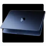 Soonjet Hülle Kompatibel für MacBook Air 15 Zoll Hülle M3 M2 2024 2023 Neu Farbe Passend Ultradünne Schutzhülle Case Cover Matt Hartschale für Modelle A3114 A2941 - Mitternacht Clear