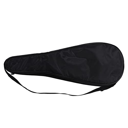 Squash Schlägerhülle, leichte, reißfeste Schlägertasche, Kratzfest, stoßfest gepolstert für den Sport(Schwarz)