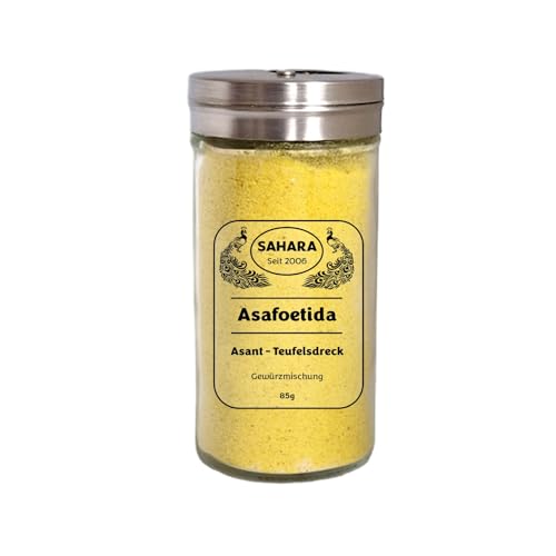 SAHARA - Asant Gewürzmischung 85g - Asafoetida- Teufelsdreck - Hing - Authentisch Indische Gewürze - Ayurvedisch